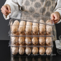 Caixa de armazenamento de ovos empilhável de plástico em tamanho pequeno